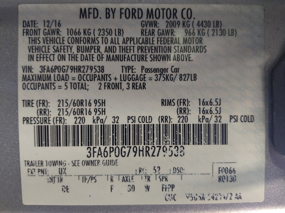 2017 Ford Fusion in Live Oak, TX 78233 - 18057984 33