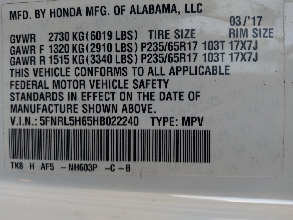 2017 Honda Odyssey in Duluth, GA 30096 - 18058157 33