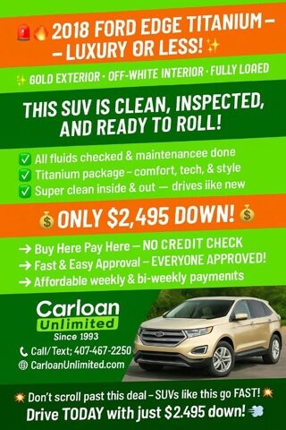 2018 Ford Edge in Longwood, FL 32750 - 18058686 17