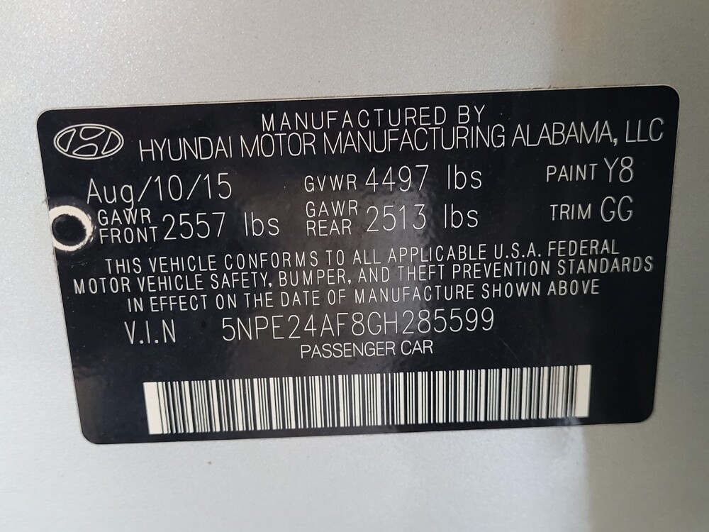 2016 Hyundai Sonata in Ocala, FL 34471 - 18059978 33