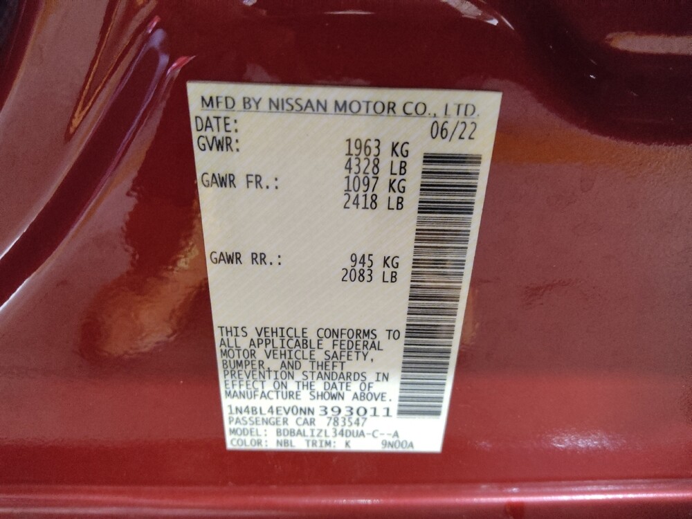 2022 Nissan Altima in Conyers, GA 30094 - 18059980 33