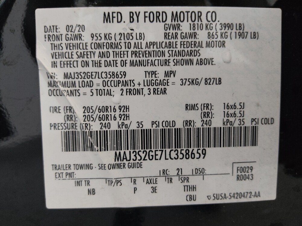 2020 Ford EcoSport in Charlotte, NC 28213 - 18060007 32