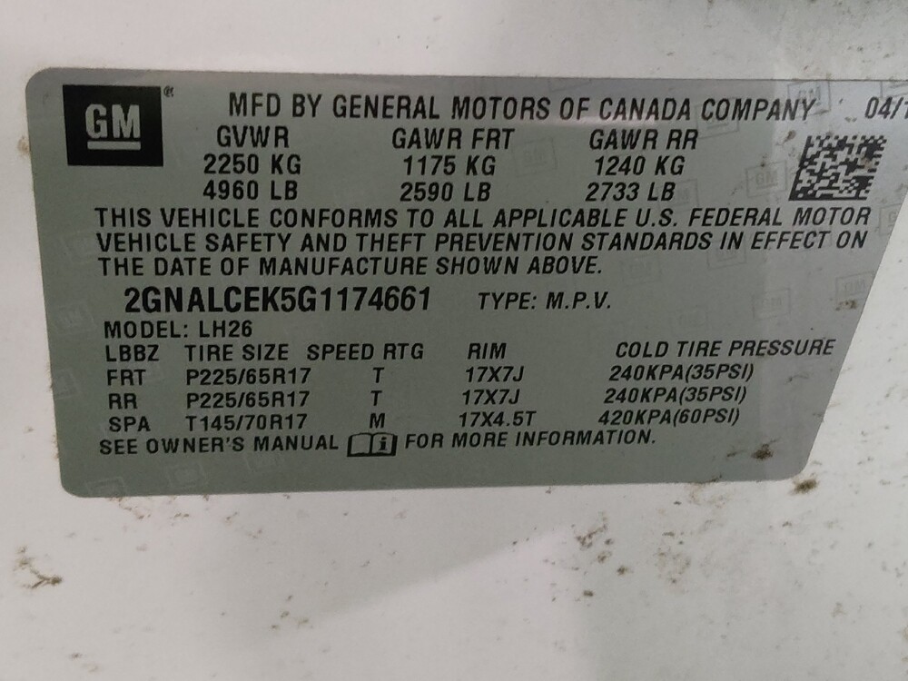 2016 Chevrolet Equinox in Oklahoma City, OK 73139 - 18060013 33