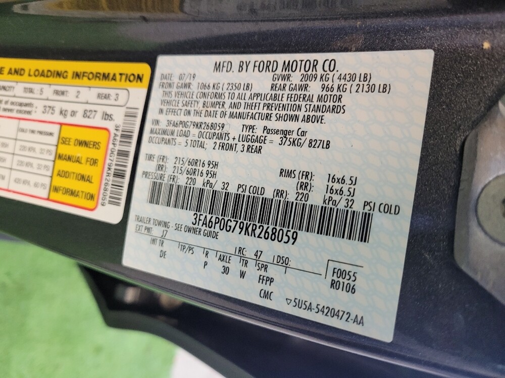 2019 Ford Fusion in Miamisburg, OH 45342 - 18060290 33