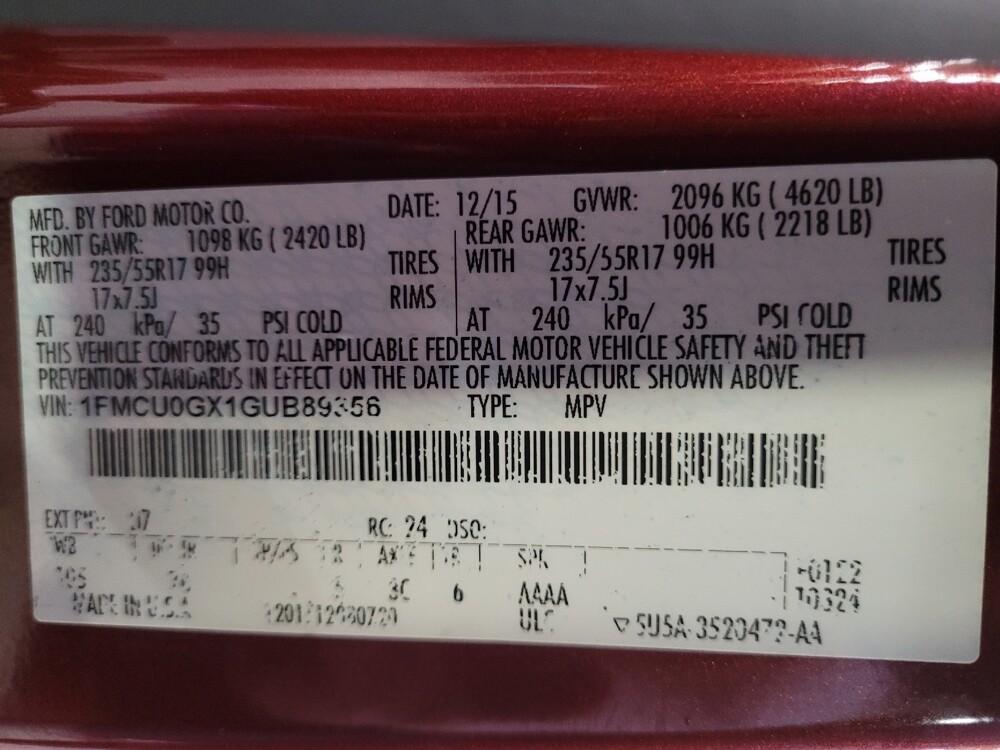 2016 Ford Escape in Clearwater, FL 33764 - 18060462 33