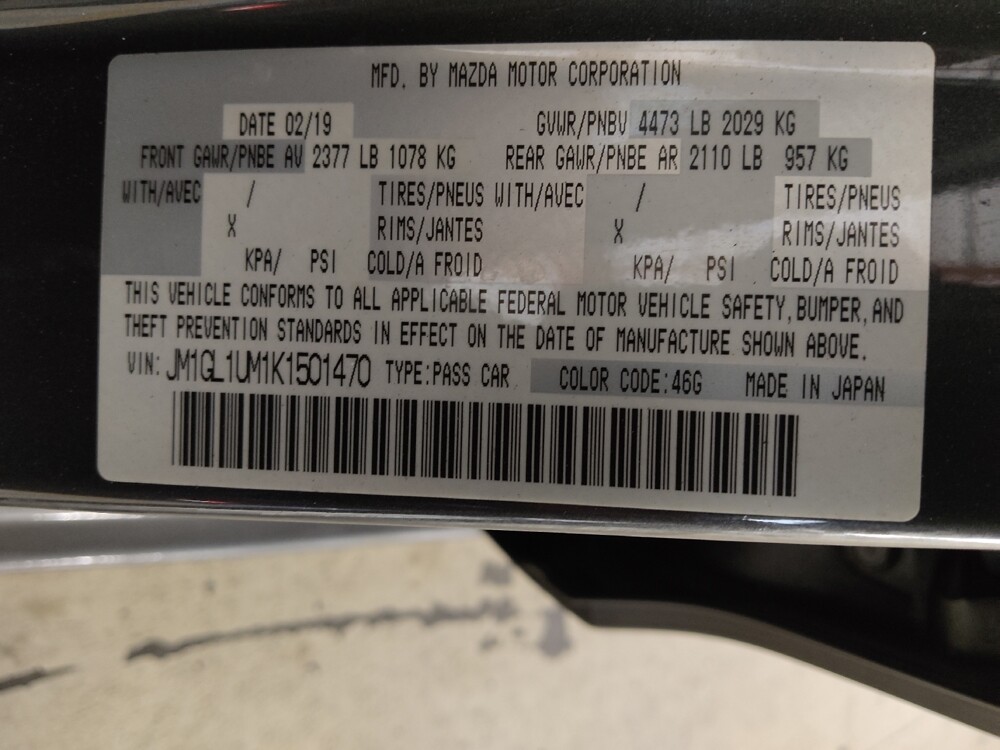 2019 MAZDA MAZDA6 in Union City, GA 30291 - 18060468 33