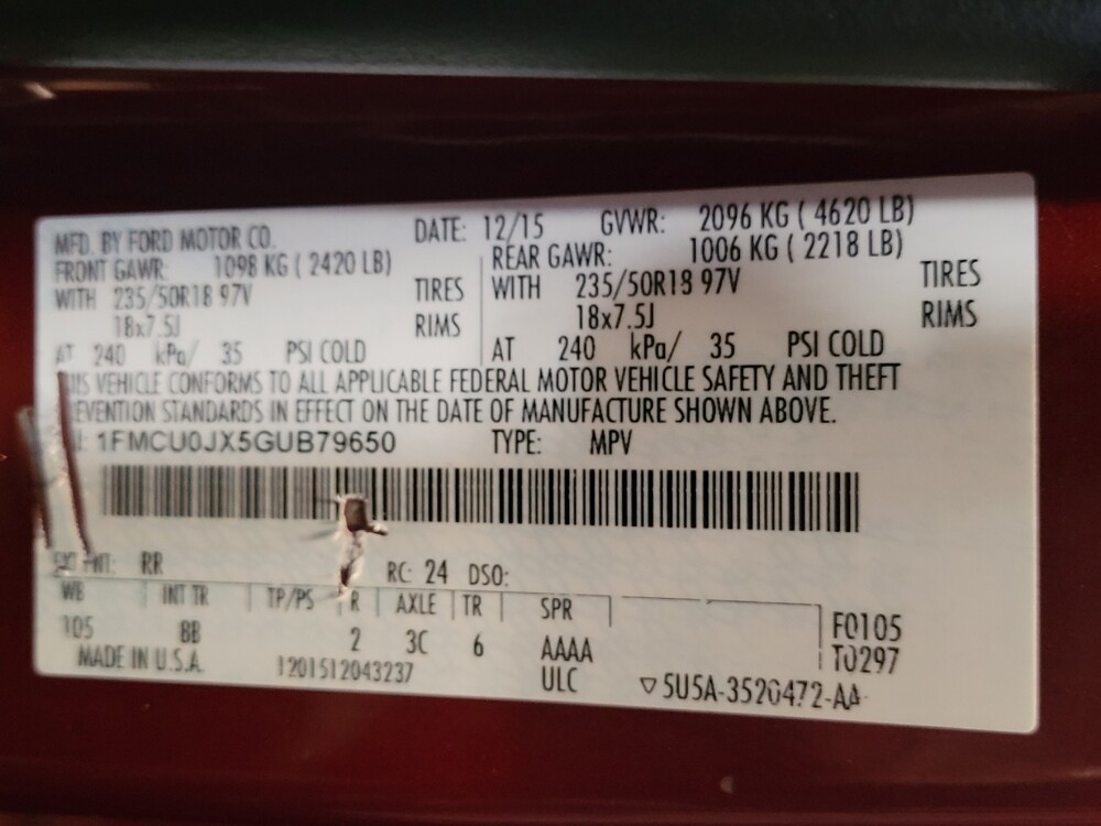 2016 Ford Escape in Kissimmee, FL 34744 - 18060696 33