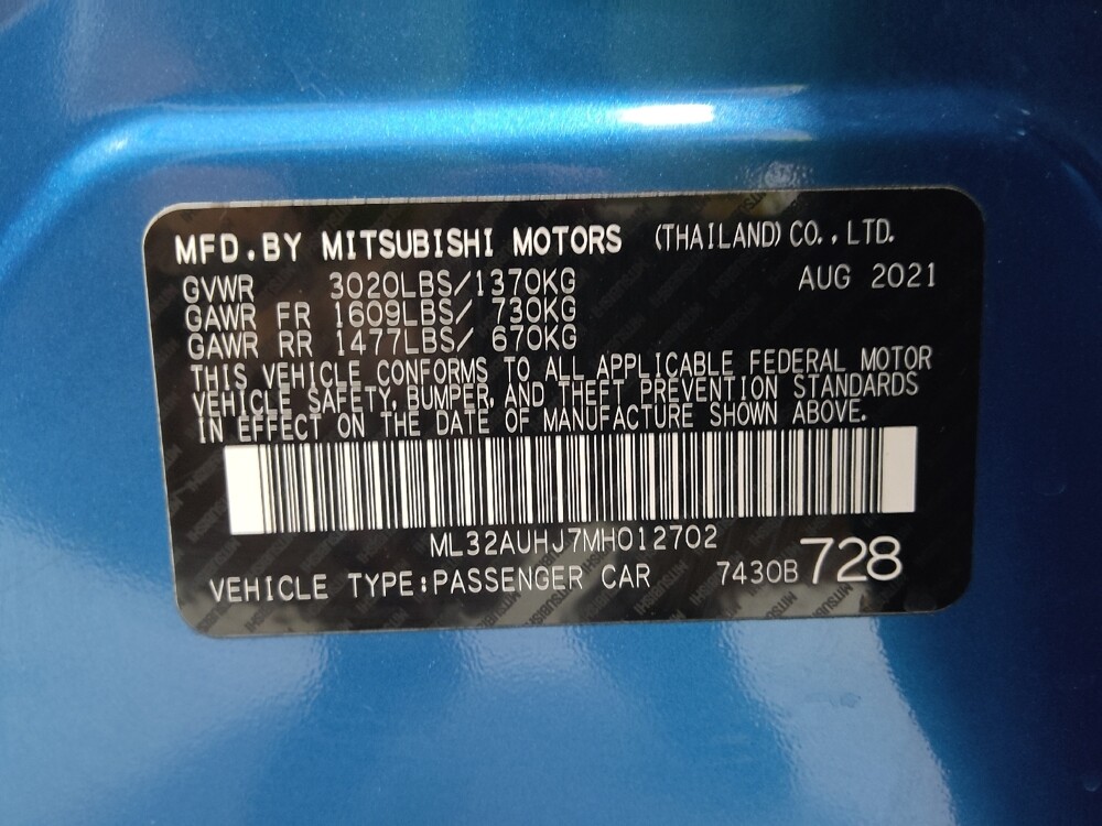 2021 Mitsubishi Mirage in Columbus, OH 43231 - 18061303 33