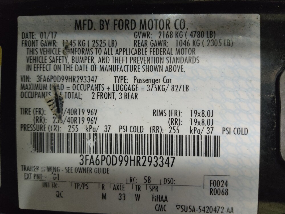 2017 Ford Fusion in Greensboro, NC 27407 - 18061384 33