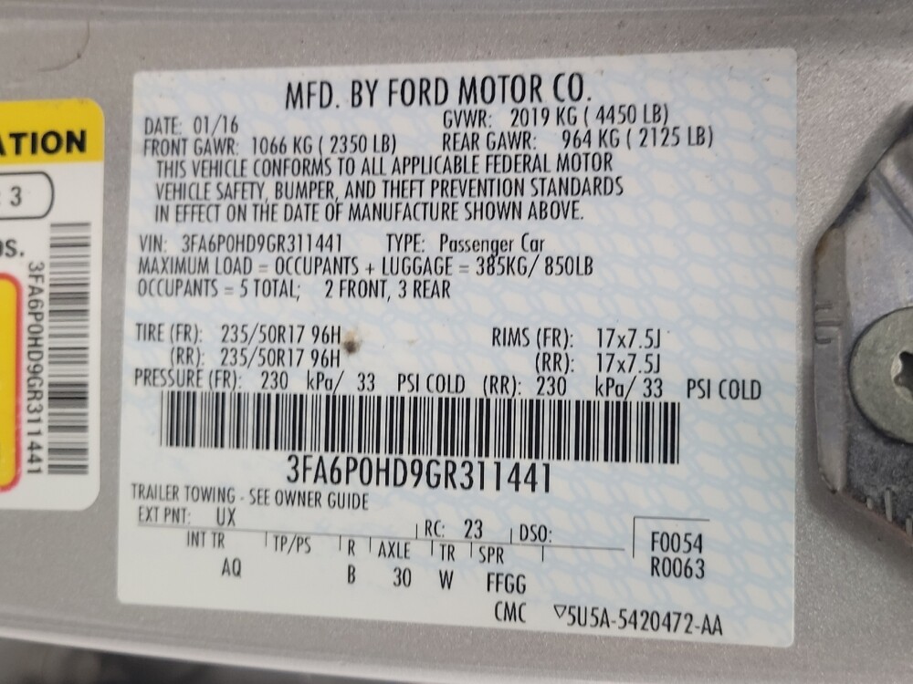 2016 Ford Fusion in Madison, TN 37115 - 18061406 33