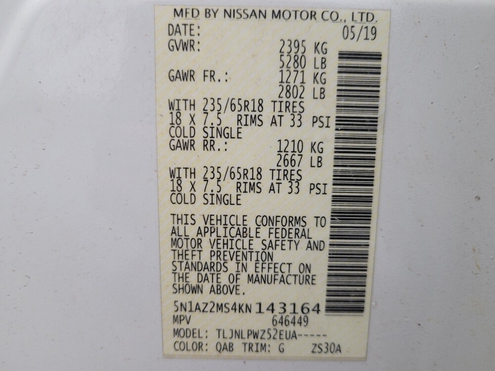 2019 Nissan Murano in Huntsville, AL 35816 - 18061484 33