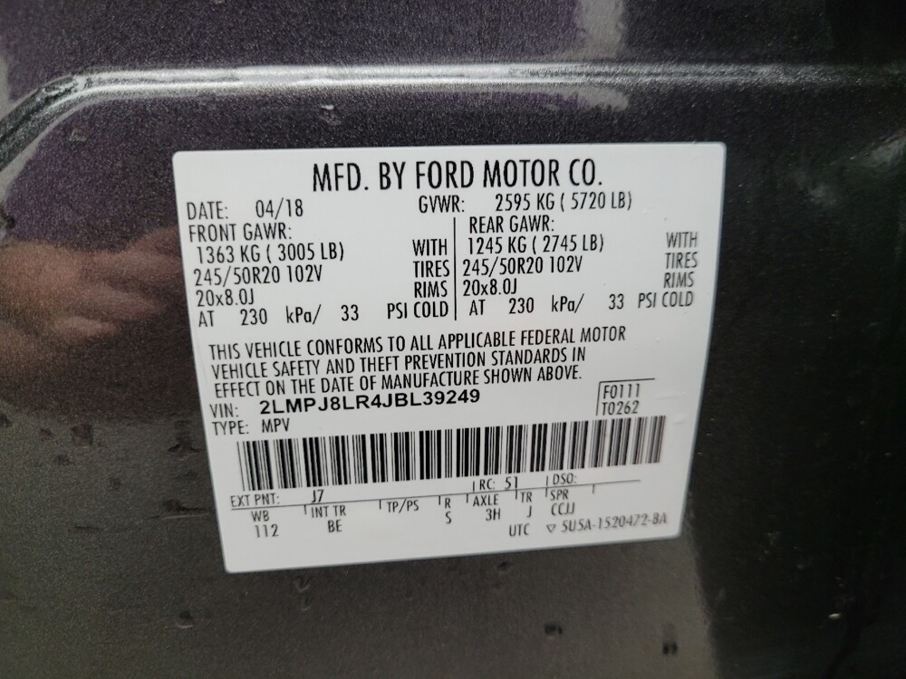 2018 Lincoln MKX in Taylor, MI 48180 - 18061721 33