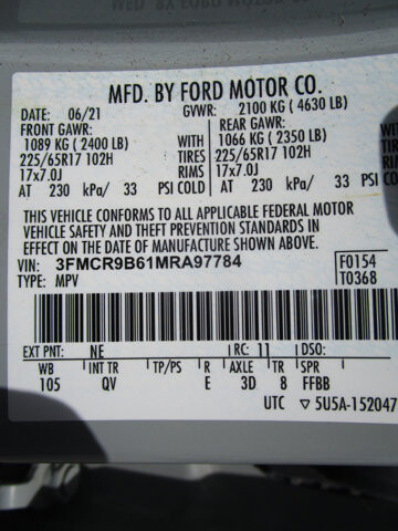 2021 Ford Bronco Sport in Tampa, FL 33604-6914 - 18062265 30