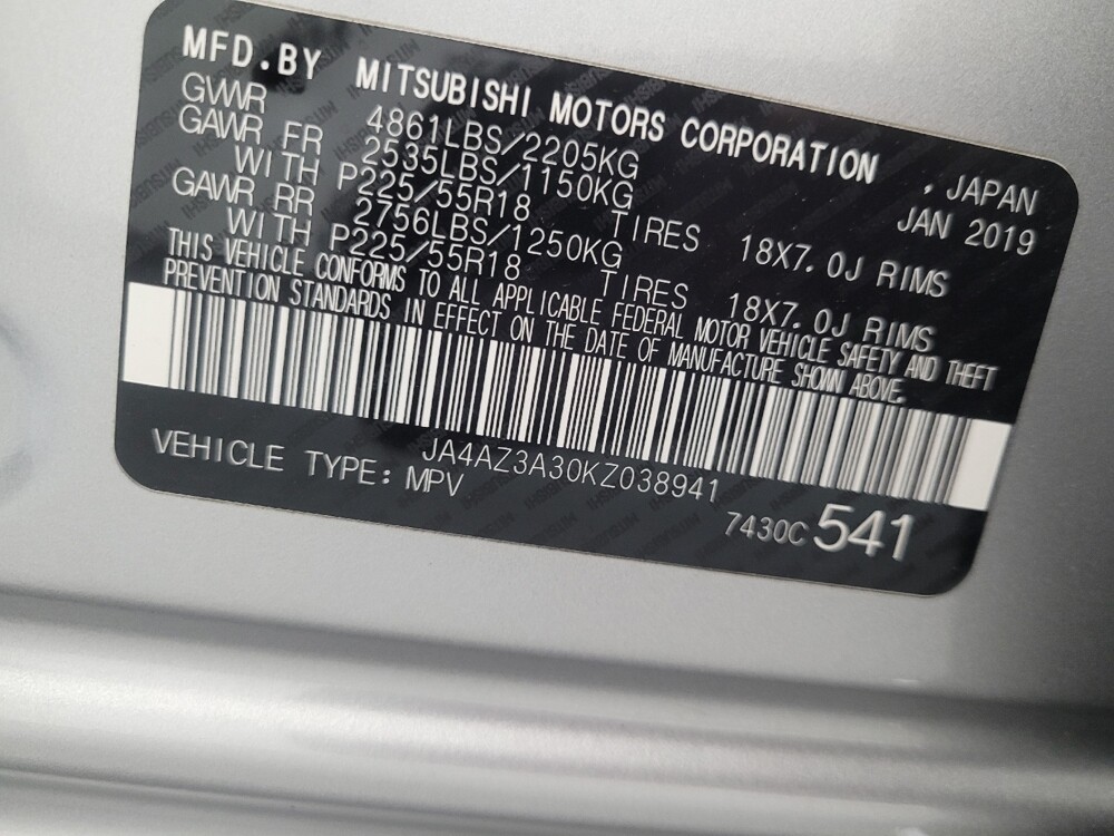 2019 Mitsubishi Outlander in Union City, GA 30291 - 18062308 33