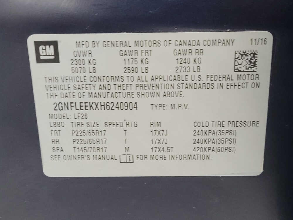 2017 Chevrolet Equinox in Lauderdale Lakes, FL 33313 - 18062360 33