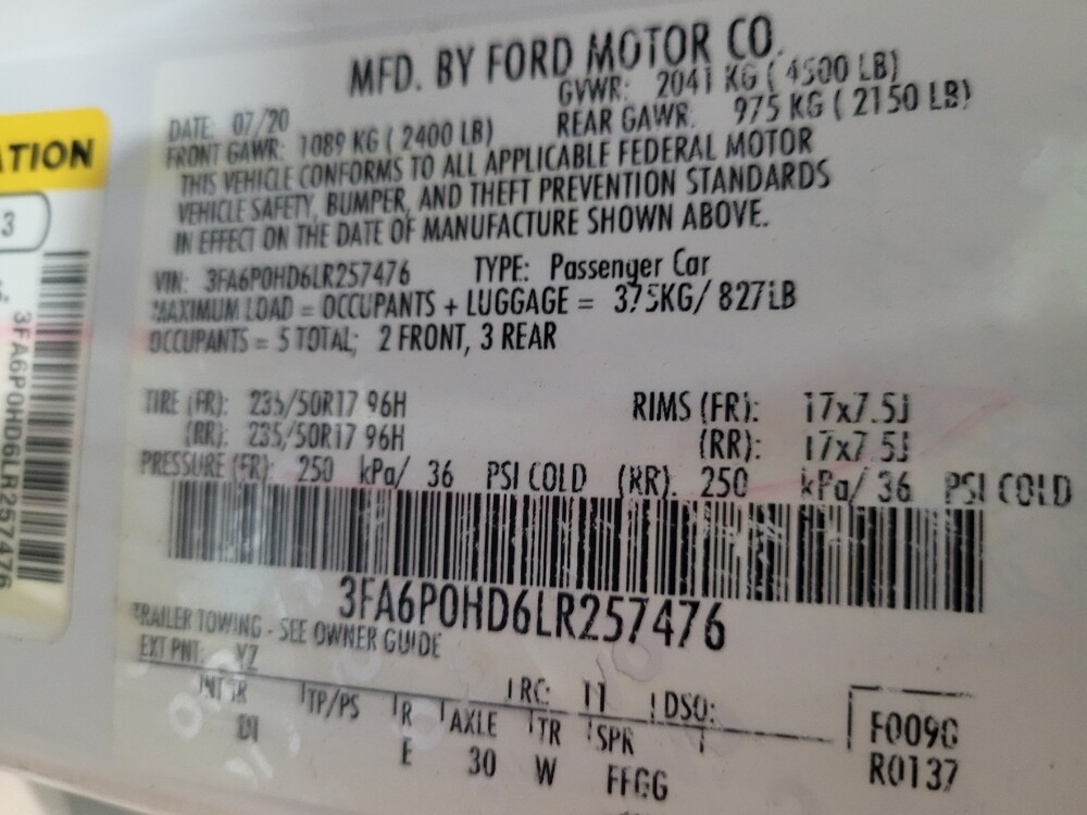 2020 Ford Fusion in Owings Mills, MD 21117 - 18062405 33