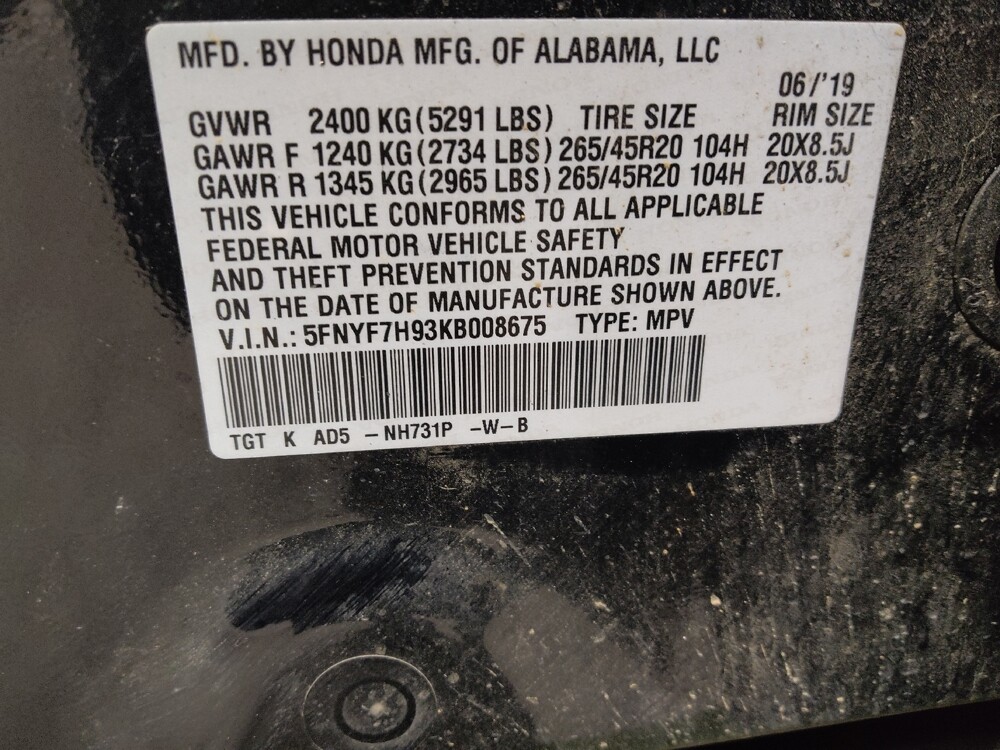 2019 Honda Passport in Stone Mountain, GA 30083 - 18062663 33