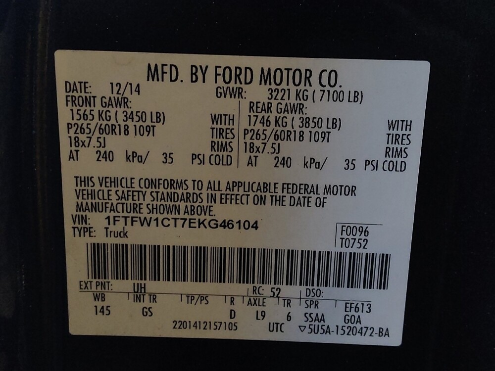 2014 Ford F150 in Hialeah, FL 33014 - 18062702 33