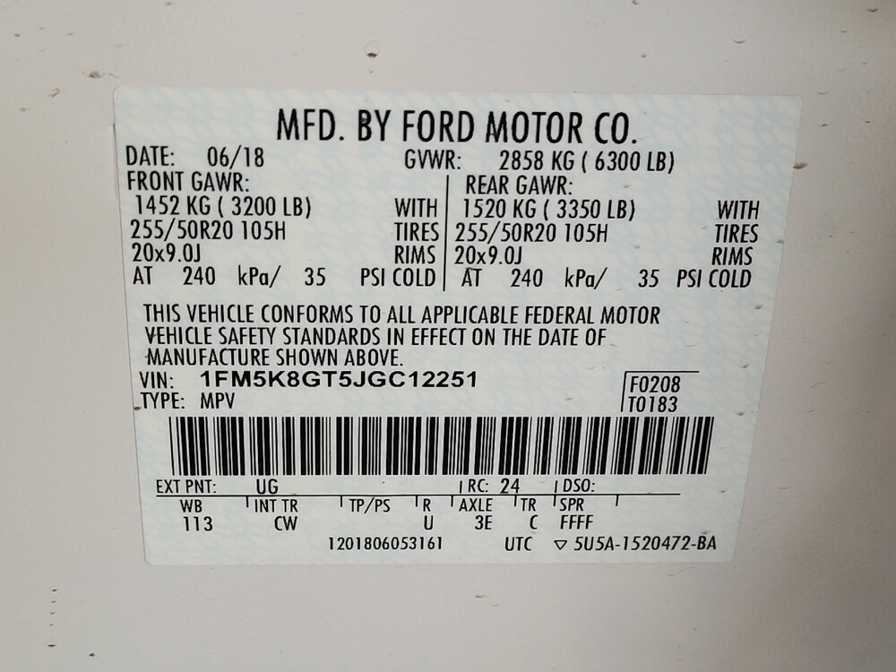 2018 Ford Explorer in Kissimmee, FL 34744 - 18062957 33