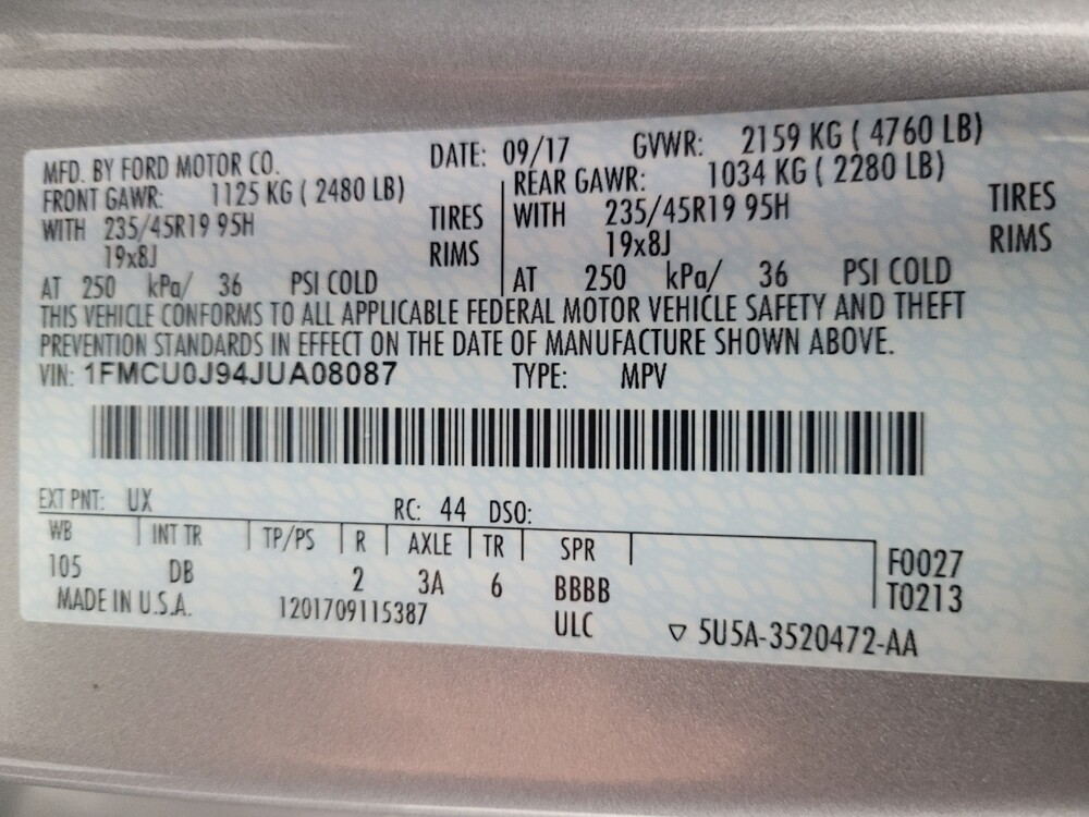 2018 Ford Escape in Memphis, TN 38128 - 18063283 33