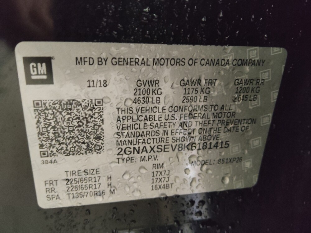 2019 Chevrolet Equinox in Union City, GA 30291 - 18063291 33