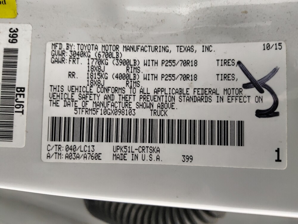 2016 Toyota Tundra in Lakewood, CO 80215 - 18063569 33