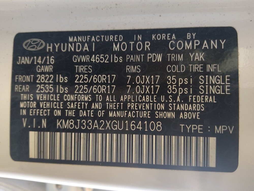 2016 Hyundai Tucson in Jacksonville, FL 32210 - 18063771 33