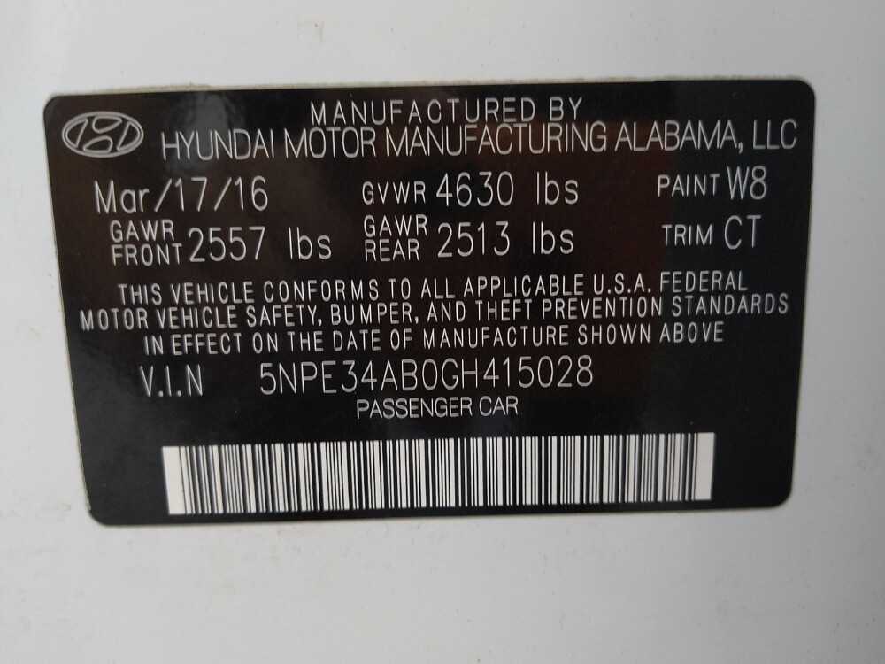 2016 Hyundai Sonata in Colorado Springs, CO 80909 - 18063788 33