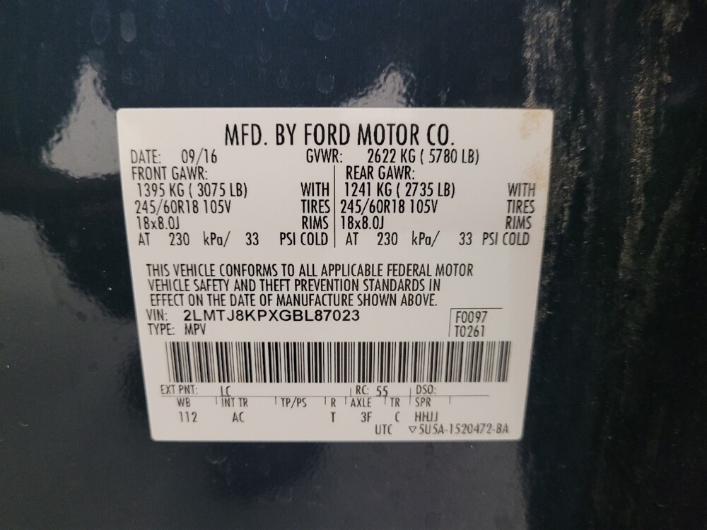 2016 Lincoln MKX in Chandler, AZ 85225 - 18064015 33