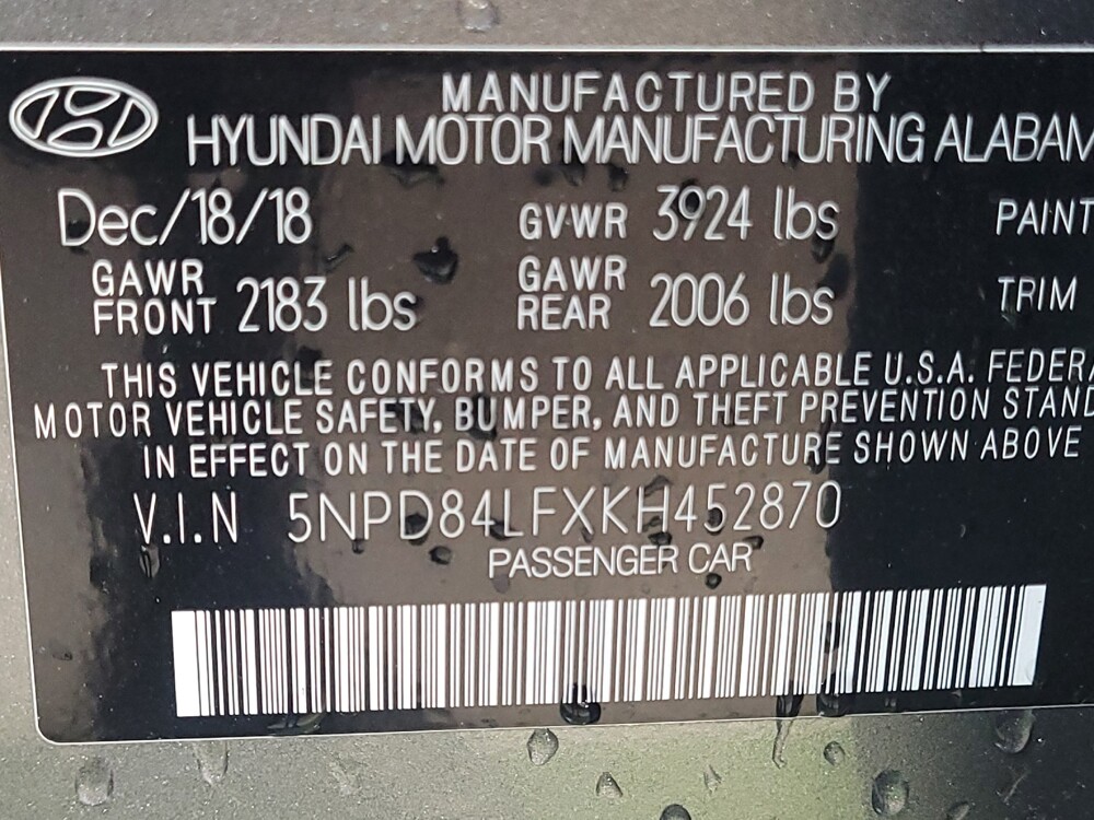 2019 Hyundai Elantra in Tampa, FL 33619 - 18064031 33