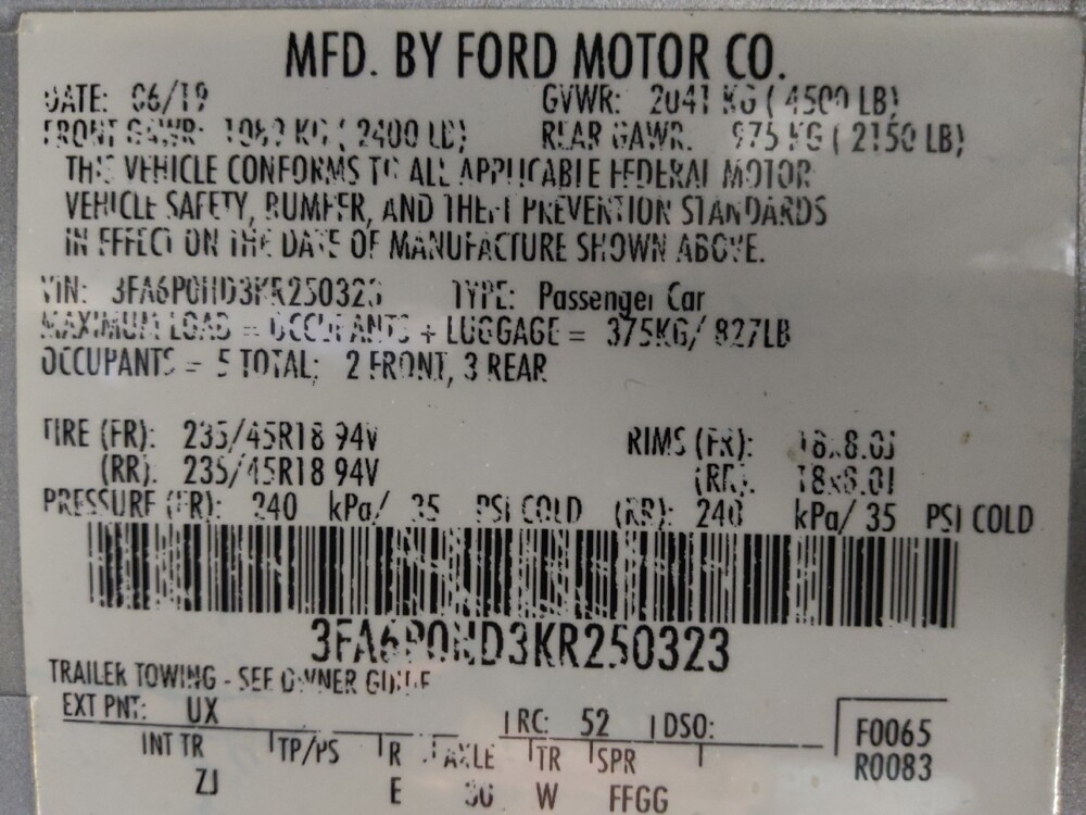 2019 Ford Fusion in San Antonio, TX 78238 - 18064128 33