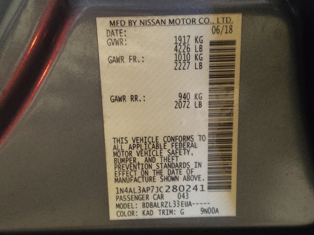 2018 Nissan Altima in Jacksonville, FL 32225 - 18064240 33