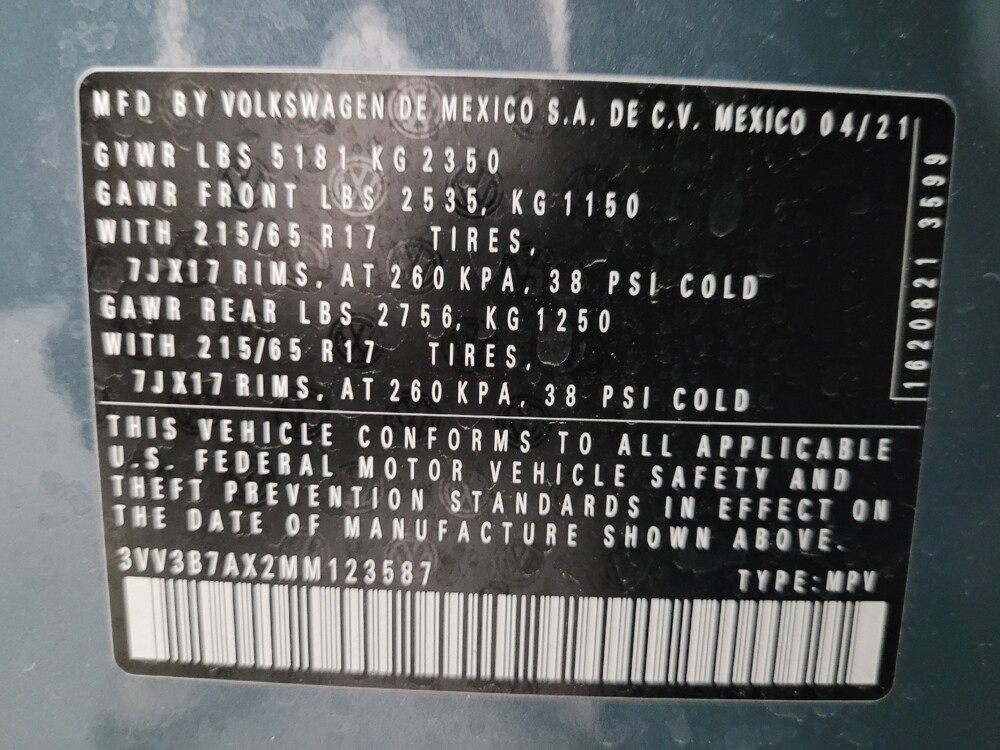 2021 Volkswagen Tiguan in Albuquerque, NM 87123 - 18064312 33