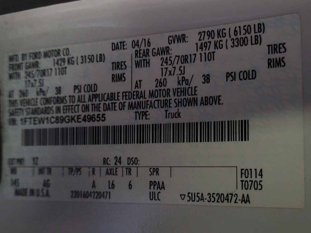 2016 Ford F150 in Tallahassee, FL 32304 - 18064438 33