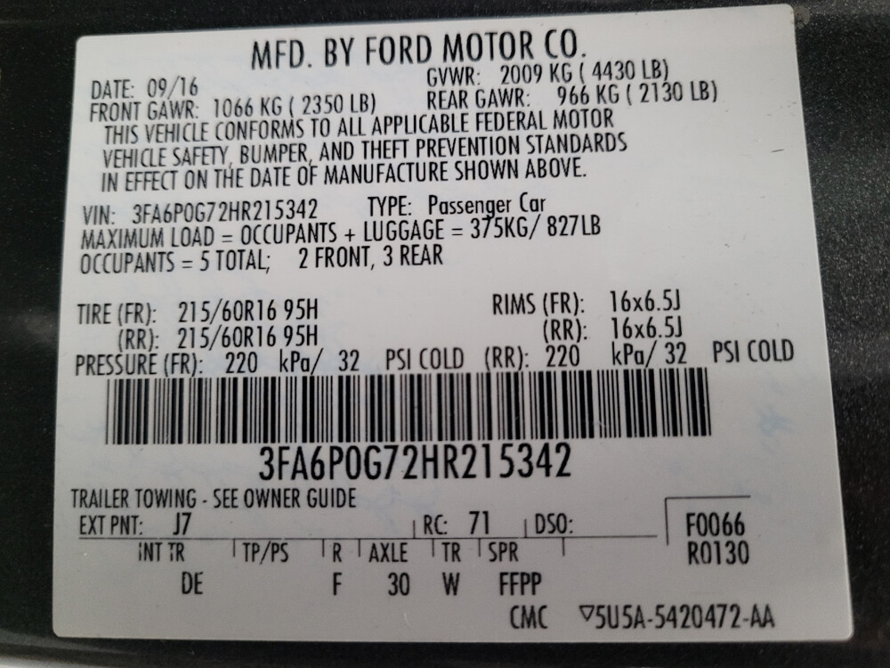 2017 Ford Fusion in Torrance, CA 90504 - 18064754 33