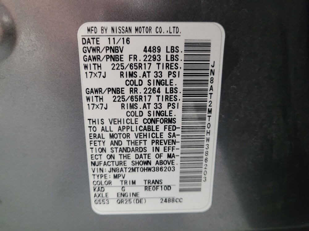 2017 Nissan Rogue in Riverside, CA 92504 - 18064763 33