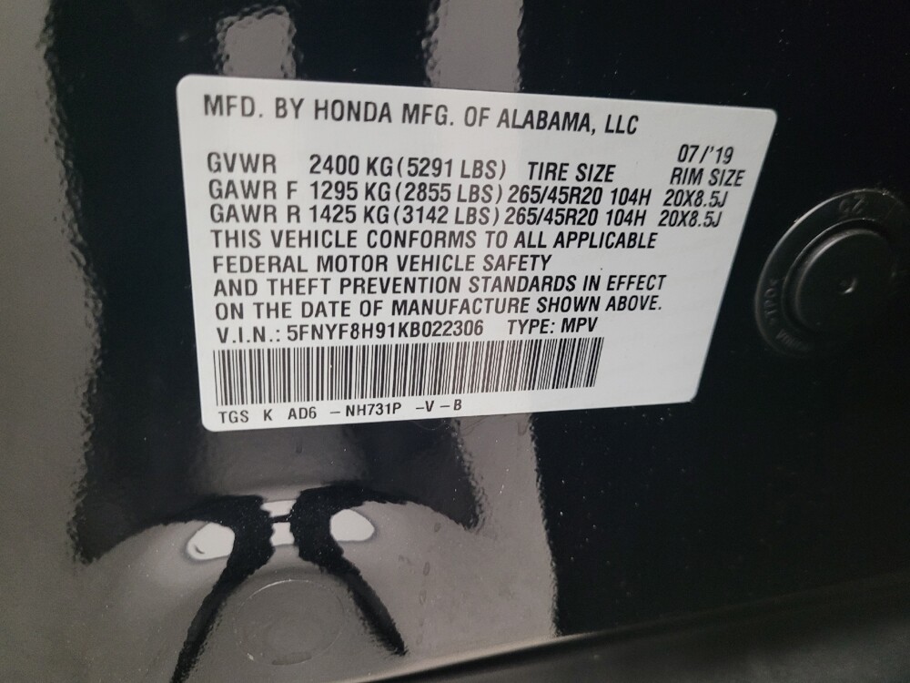 2019 Honda Passport in Eastpointe, MI 48021 - 18064993 33