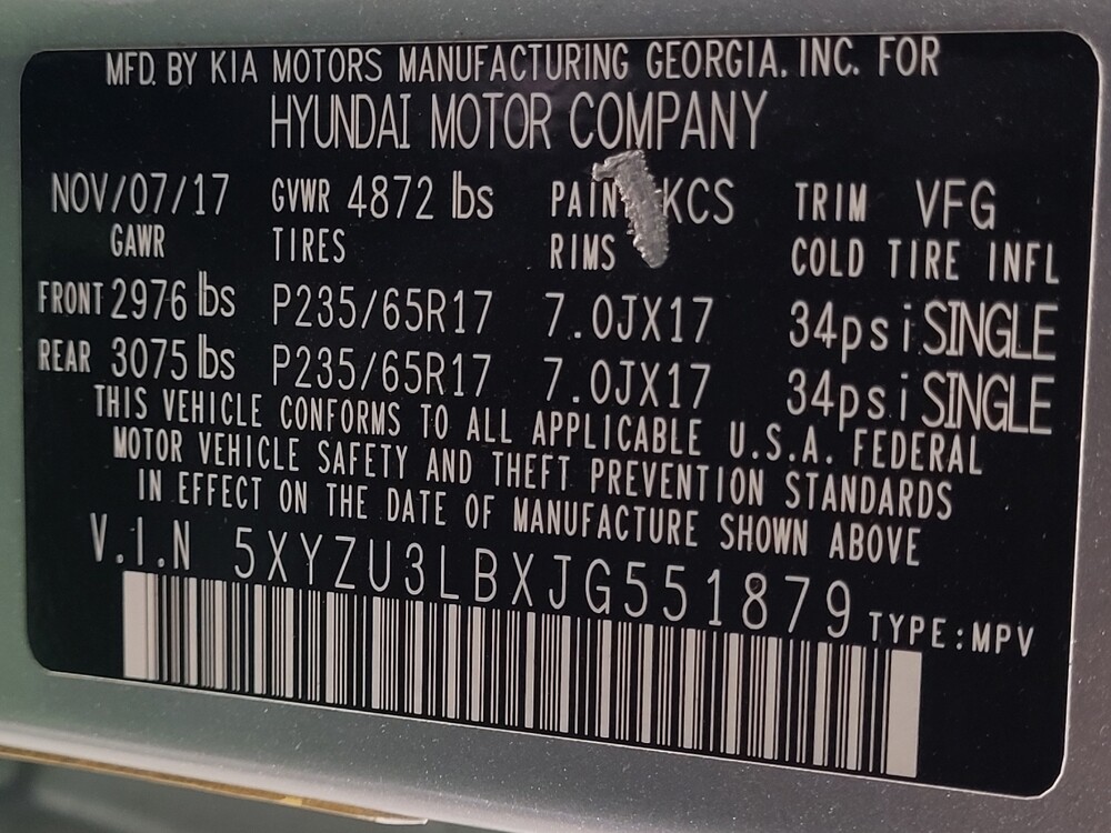 2018 Hyundai Santa Fe in Clearwater, FL 33764 - 18065354 33