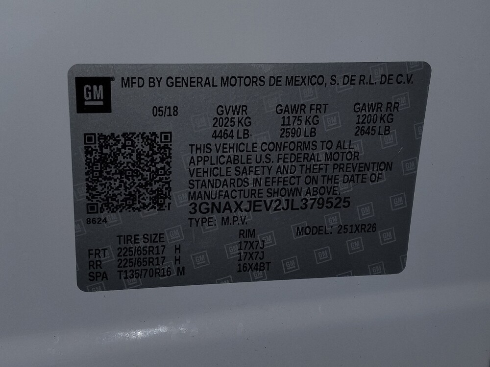 2018 Chevrolet Equinox in Lauderdale Lakes, FL 33313 - 18065874 33