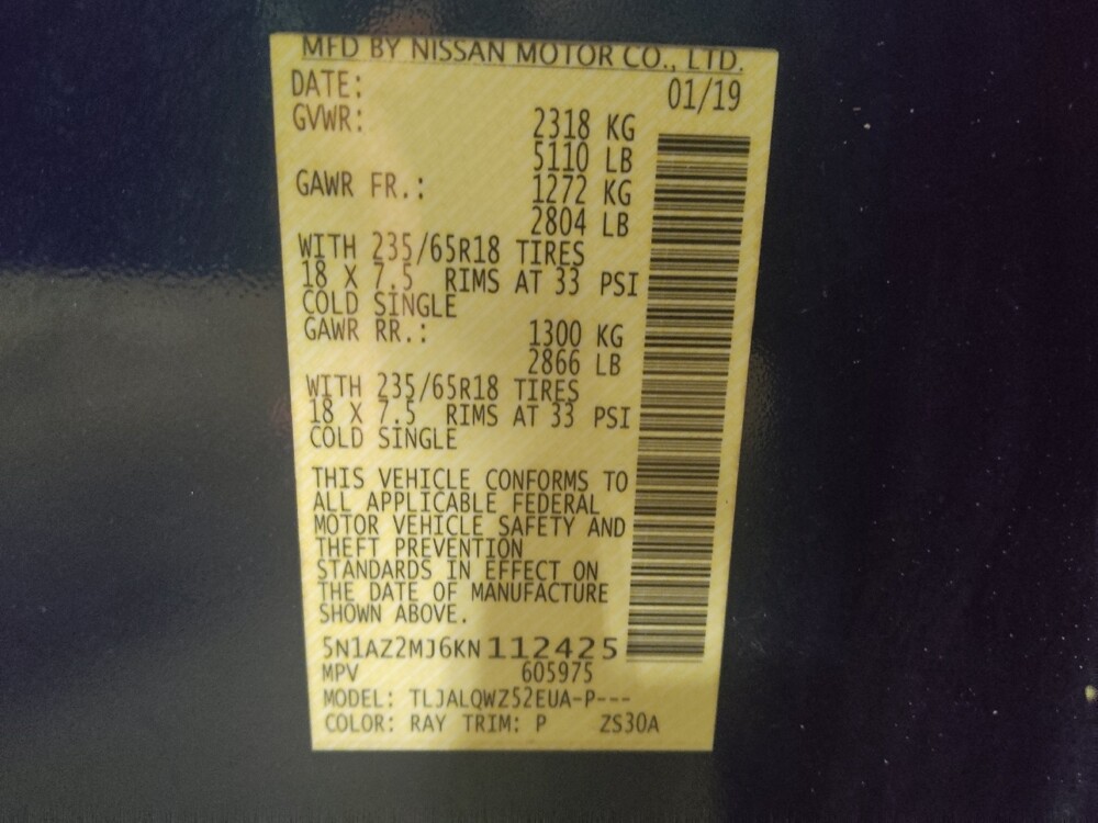 2019 Nissan Murano in Lauderdale Lakes, FL 33313 - 18065877 33