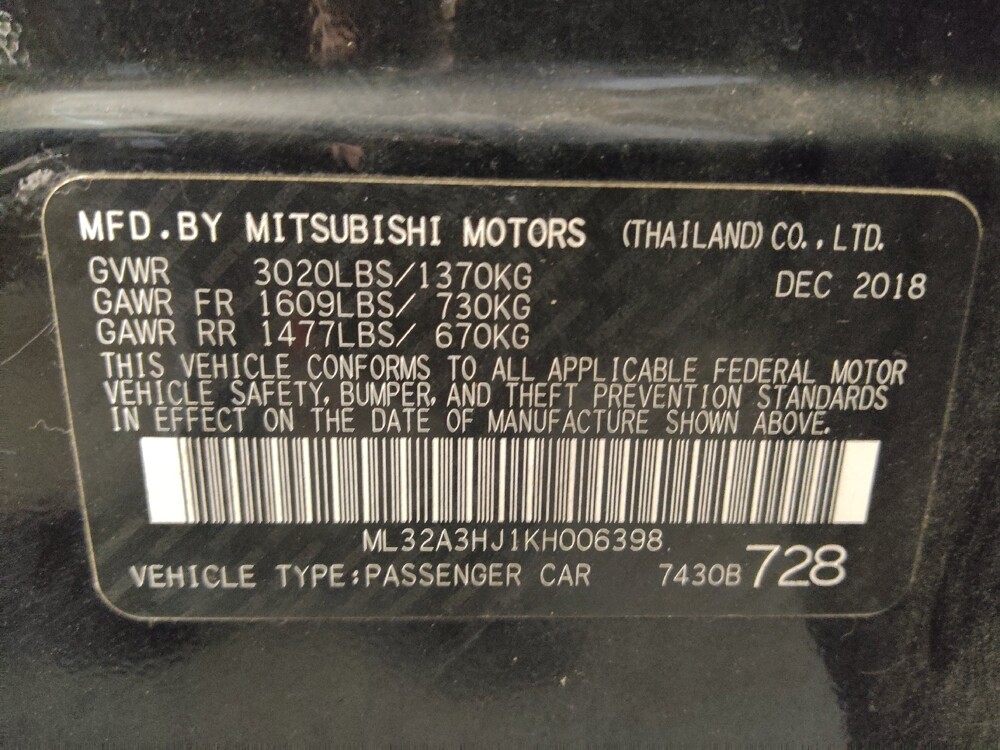 2019 Mitsubishi Mirage in Greenville, SC 29607 - 18066063 33