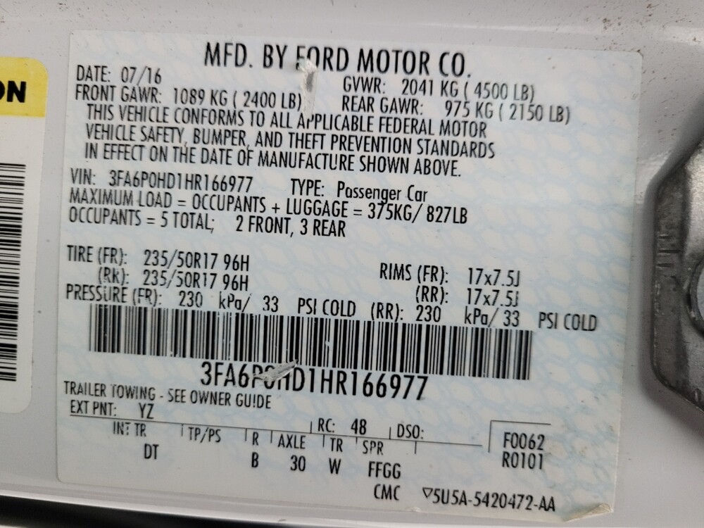 2017 Ford Fusion in Tucson, AZ 85705 - 18066076 33