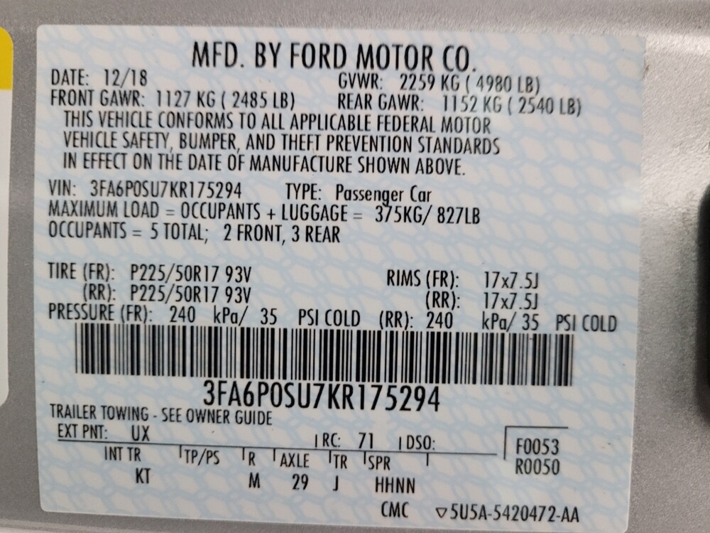 2019 Ford Fusion in Albuquerque, NM 87113 - 18066603 33