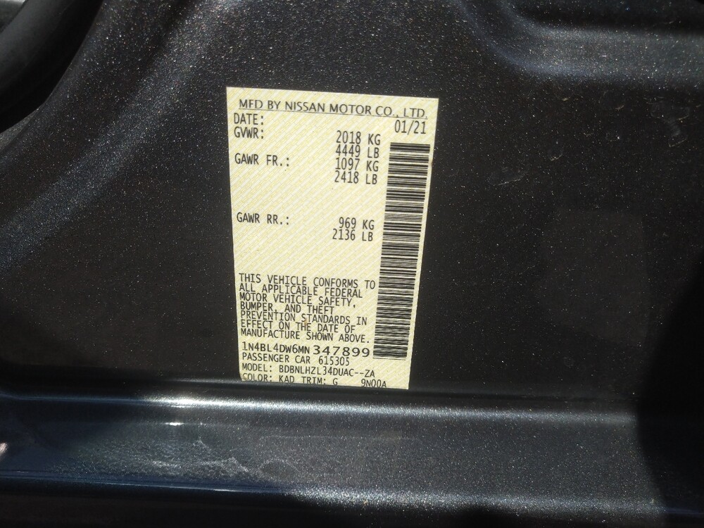 2021 Nissan Altima in Owings Mills, MD 21117 - 18066743 33