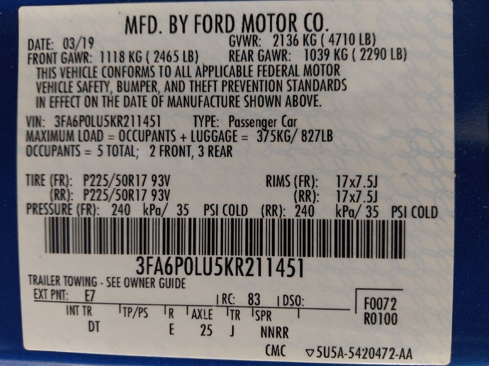 2019 Ford Fusion in Chattanooga, TN 37421 - 18066797 33