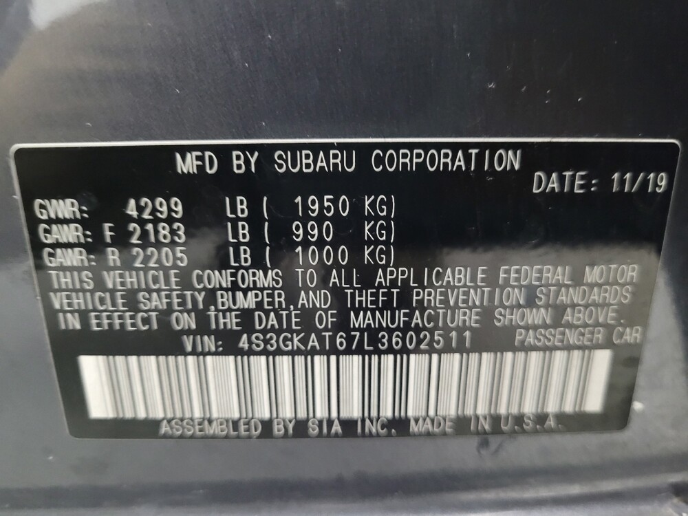 2020 Subaru Impreza in Gainesville, FL 32609 - 18066815 33
