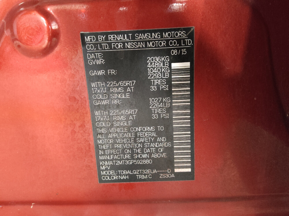 2016 Nissan Rogue in Union City, GA 30291 - 18067000 33