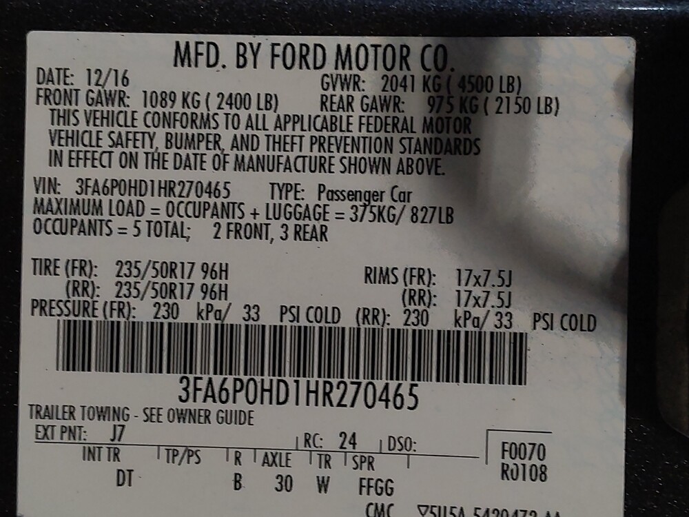 2017 Ford Fusion in Hialeah, FL 33014 - 18067198 33