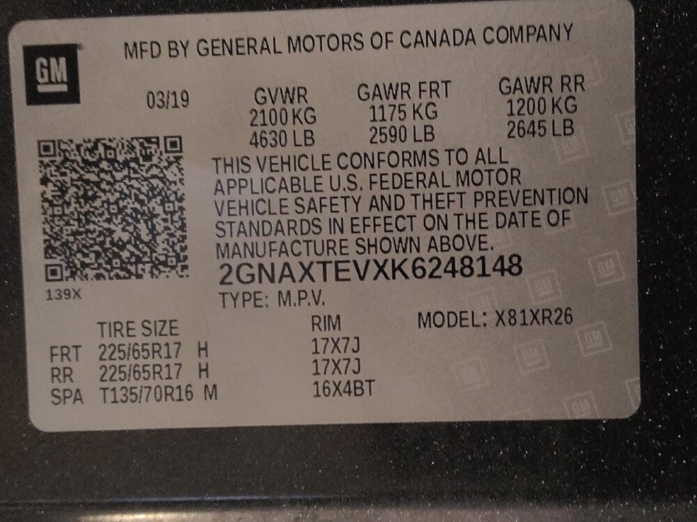 2019 Chevrolet Equinox in Jacksonville, FL 32210 - 18067473 33