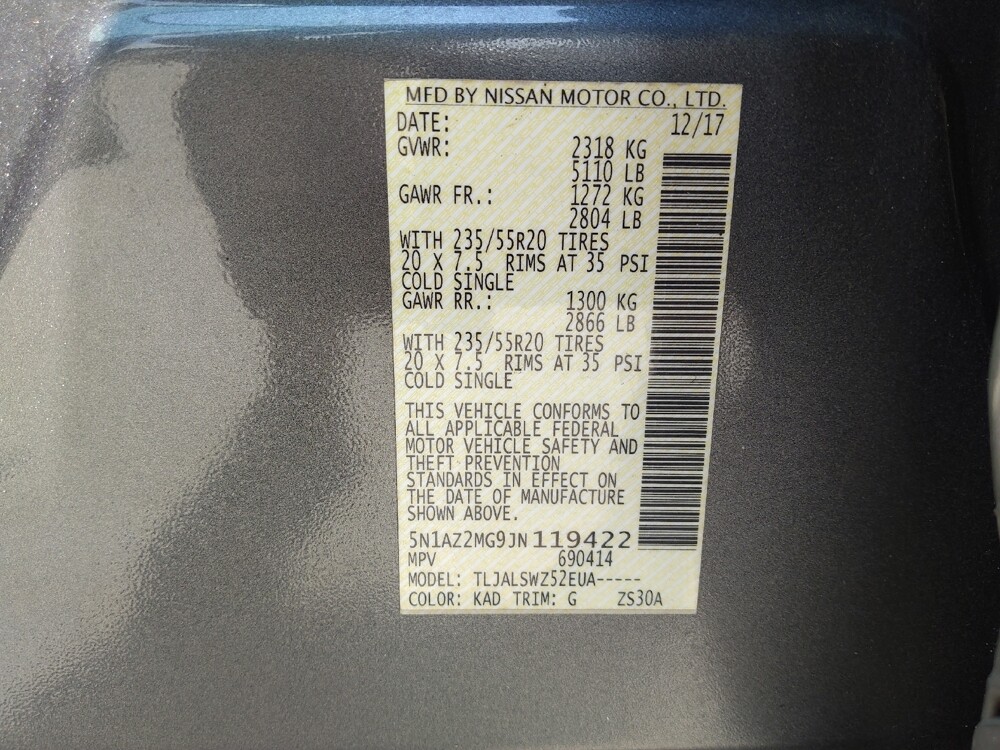 2018 Nissan Murano in Stone Mountain, GA 30083 - 18067504 33